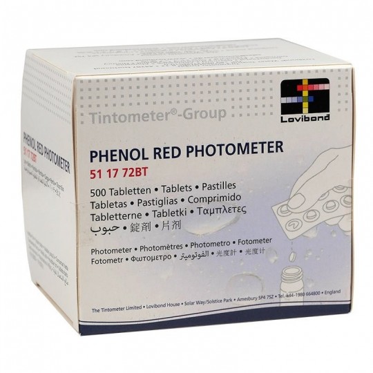 Tabletki do pomiaru pH dla fotometru basenowego PHENOL RED 500 SZT. LOVIBOND