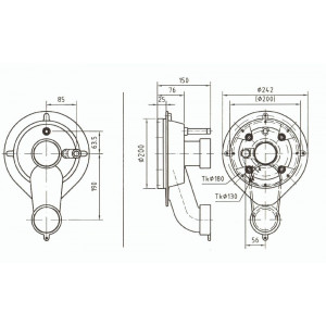 Pool Counterflow Assembly Kit TAIFUN 150 mm HUGO LAHME 2