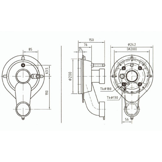 Pool Counterflow Assembly Kit TAIFUN 150 mm HUGO LAHME