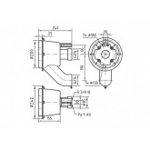Pool Counterflow Assembly Kit TAIFUN-DUO 240 mm HUGO LAHME