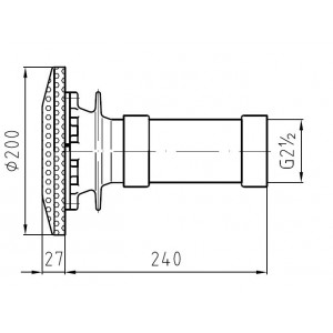 Zasys dla atrakcji basenowych DN 65 200 mm HUGO LAHME 2