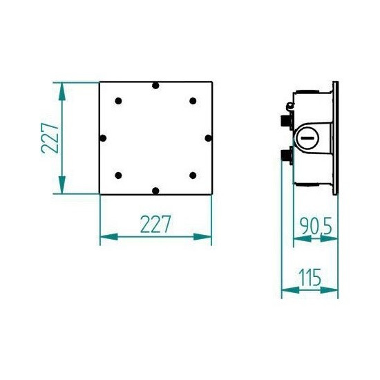 Connection box for pool lights HUGO LAHME