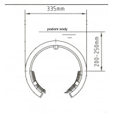 Stainless steel handle for counterflow TAIFUN HUGO LAHME