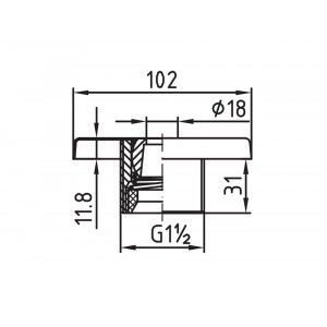 Water massage nozzle STANDARD HUGO LAHME 2