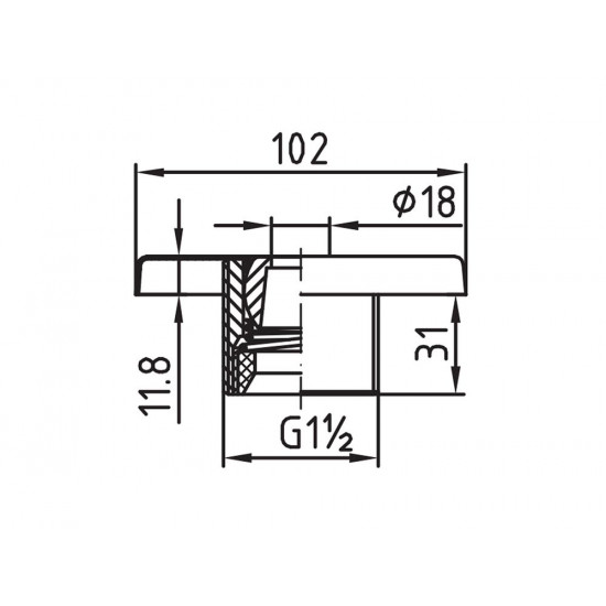 Dysza do masażu wodnego STANDARD HUGO LAHME