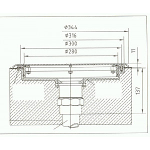 Vertical installation kit with switch for swimming pool GEJZER HUGO LAHME 2