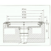 Vertical installation kit with switch for swimming pool GEJZER HUGO LAHME