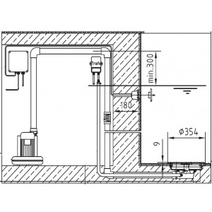 End set with attraction lighting for swimming pool GEJZER HUGO LAHME 2