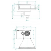 Stainless steel skimmer HIGH LEVEL 500 HUGO LAHME