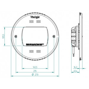Lampa do basenu led 28ER POWER LED 3.00 RGBW HUGO LAHME 2