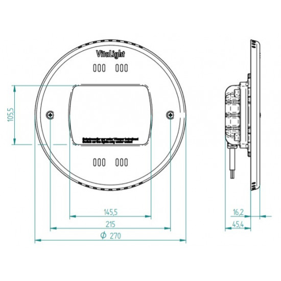 Lampa do basenu led 28ER POWER LED 3.00 RGBW HUGO LAHME