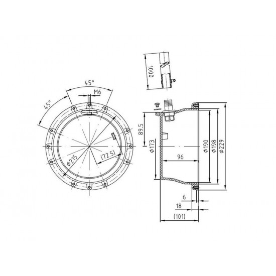 Pool light niche 28ER POWER LED HUGO LAHME