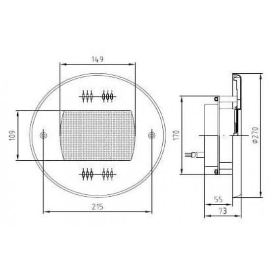 Głośnik podwodny do basenu HUGO LAHME