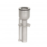 Wall culvert for FLAT massage made of AISI316 stainless steel foil pool 250 mm 1 1/2" 250 mm 1 1/2"