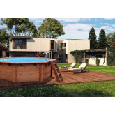 Basen drewniany 434 cm x 401 cm x 118 cm ONYX ABATEC