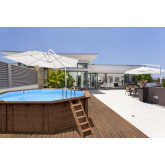 Basen drewniany 560 cm x 517 cm x 131 cm OPAL ABATEC