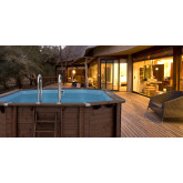 Basen drewniany 607 x 396 cm x 131 cm  LAZURITE ABATEC