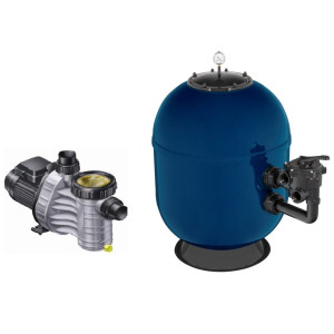 Pool filter set 50m3 510mm 8m3/h 0,40kW 230V BATORY II TEBAS