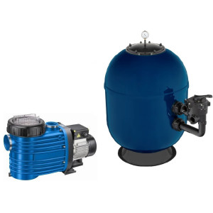 Zestaw filtracyjny do basenu 50m3 510mm 8m3/h 0,30 kW 230V BATORY II TEBAS