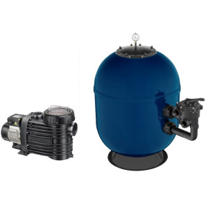 Pool filter set 75m3 750mm 20m3/h 1,00 kW 230V BATORY II TEBAS