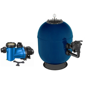 Pool filter set 90m3 900mm 30m3/h 1,50 kW 400V BATORY II TEBAS