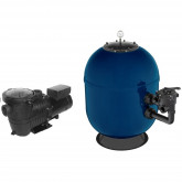 Pool filter set 60m3 620mm 14m3/h 1,00 kW 230V BATORY II TEBAS