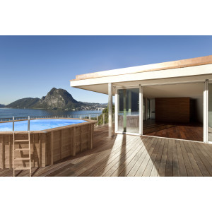 Basen drewniany 727 x 396 cm x 138 cm JASPER ABATEC 2