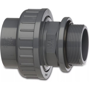 Śrubunek przejściowy z uszczelką PVC-U KW x GZ typ VDL MEGAPOOL