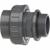 Union tank connector PVC-U glue socket x male thread
