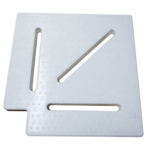 90º Corner tile for overflow 245 mm x 22 mm TEBAS