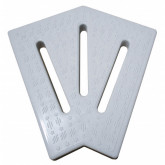 45º Corner tile for overflow 295 mm x 22 mm TEBAS