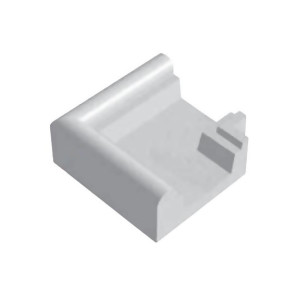 Outer corner of the pool overflow gutter TEBAS