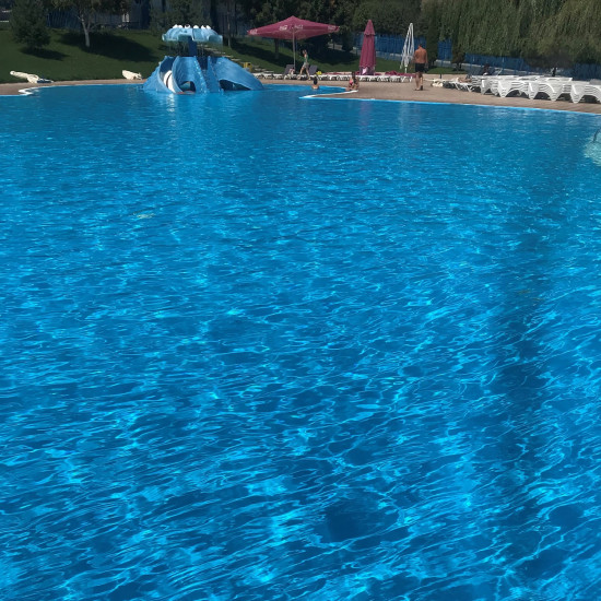 Swimming pool membrane, Elbe Classic, Adriatic blue, 165 cm wide ELBE