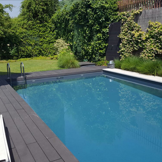 Swimming pool membrane, Elbe SUPRA, dark grey, 200 cm wide ELBE