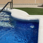 Swimming pool membrane, Elbe SUPRA, Azur Mosaic, width 165 cm ELBE