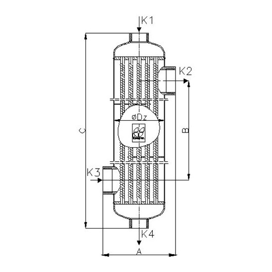 Pool Heat exchanger up to 15m3 B45 13kW HEXONIC