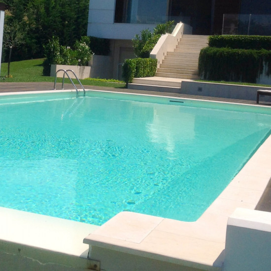 Pool liner, anti-slip, Elbe Classic, sand, 165 cm wide ELBE