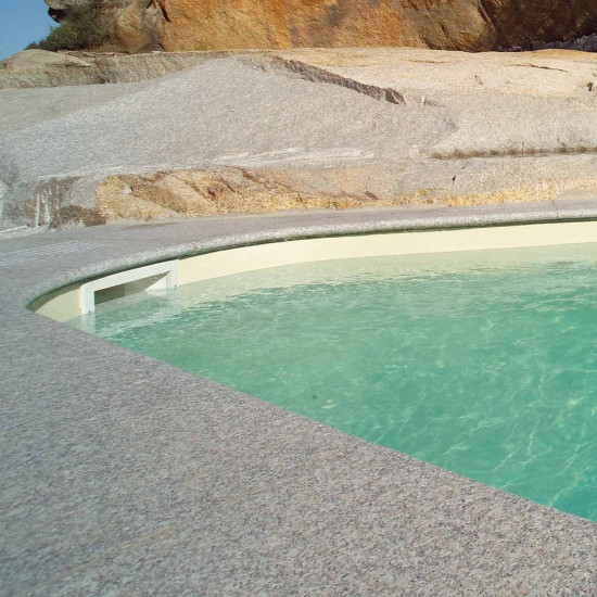 Pool liner, anti-slip, Elbe Classic, sand, 165 cm wide ELBE