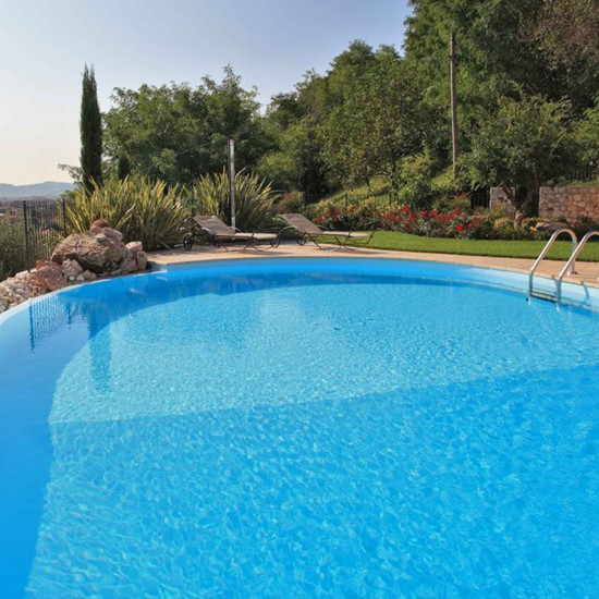 Elbe Classic anti-slip pool liner, light blue, 165 cm wide ELBE