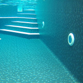 Swimming pool membrane, Elbe PEARL, Silver black, 165 cm wide ELBE