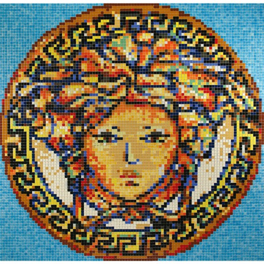 Pool mosaic glass decoration MEDUSA EZARRI