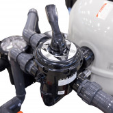 Ready-to-use pallet / filtration set with piping, control, heat pump and cl/pH dosing for pools up to 30m3 EXCLUSIVE