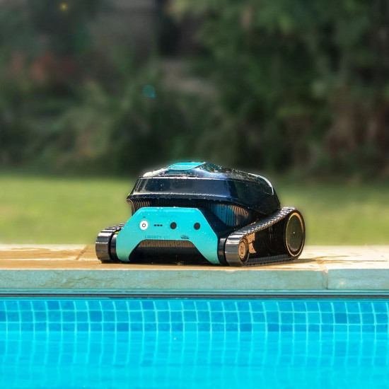 Bezprzewodowy automatyczny odkurzacz do basenu DOLPHIN LIBERTY 300 czyści dno, ściany i linię wody