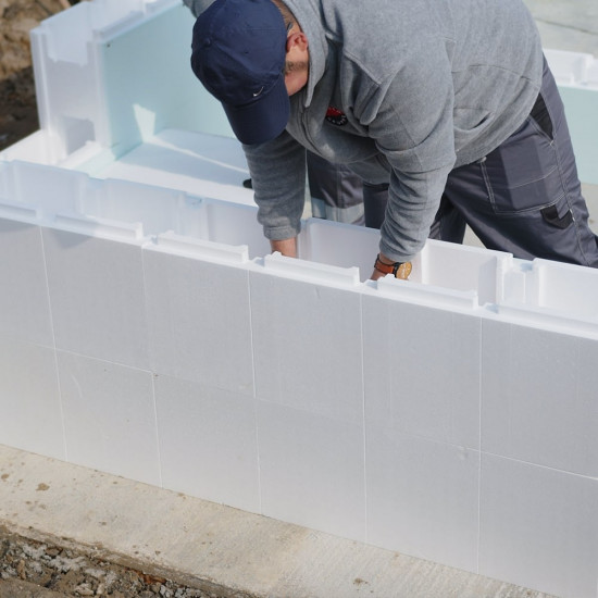 Set of EPS polystyrene blocks for the 6 x 3 m swimming pool