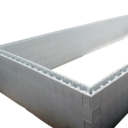 Set of EPS polystyrene blocks for the construction of a 7 x 3 m swimming pool