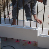 Set of EPS polystyrene blocks for the 7 x 3 m swimming pool