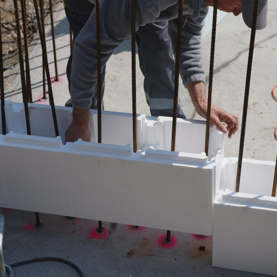 Set of EPS polystyrene blocks for the 8 x 3,5 m swimming pool