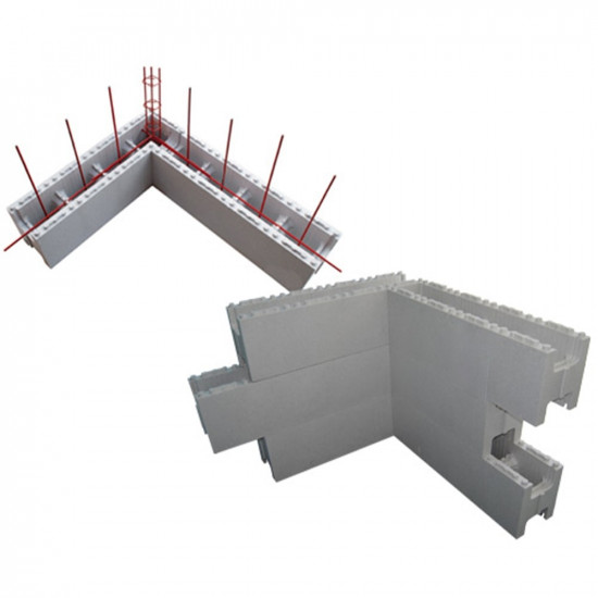 Set of EPS polystyrene blocks for the 10 x 4 m swimming pool