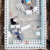 Set of EPS polystyrene blocks for the 10 x 5 m swimming pool