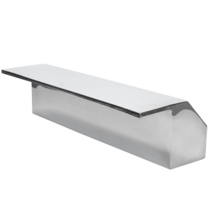 GARGOYL waterfall 500 mm wide in AISI 304 stainless steel 2